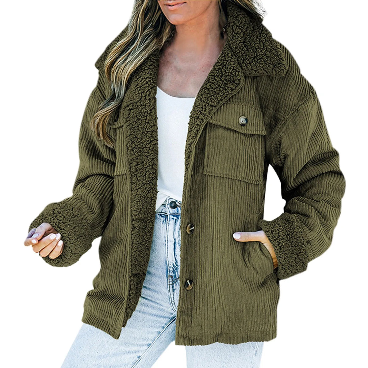 Winter Thickened Women's Casual Jackets Outfits  for Work Office