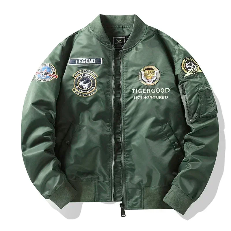 Military Jacket Men's Brand Slim Outerwear