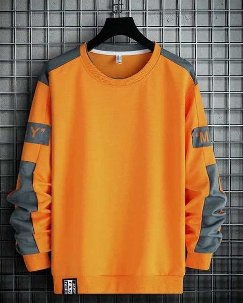 2024 Men Sweatshirt Hoodies Harajuku Hip Hop Streetwear Casual Men's Pullover Hoodie Spring Autumn Patchwork Sweatshirts Mend