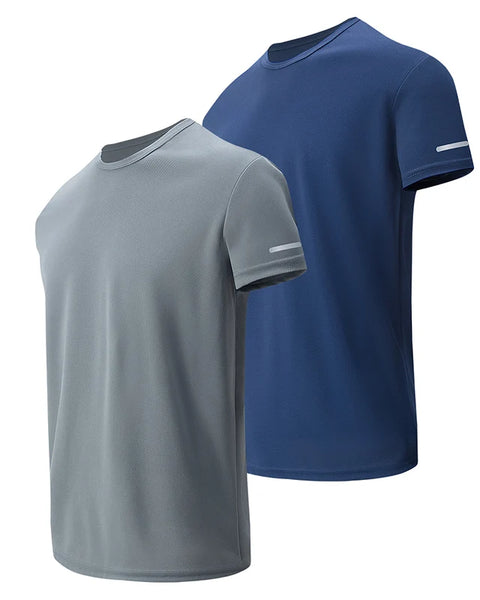 6/1 Pack Men's Summer Solid Color Mix And Match Short-sleeved Young Men's Loose Quick-drying Sports Running Shirt Middle-aged T-