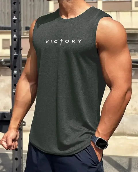 Outdoor Badminton Tennis Sports Men's Tank Tops Street Sleeveless Shirts Summer Casual Run Fitness Vest Fashion Gym T-shirts Man