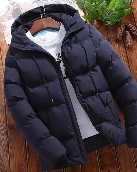 Parkas Men Winter Casual Jacket Warm Hooded Thick Puffer Coat Outwear