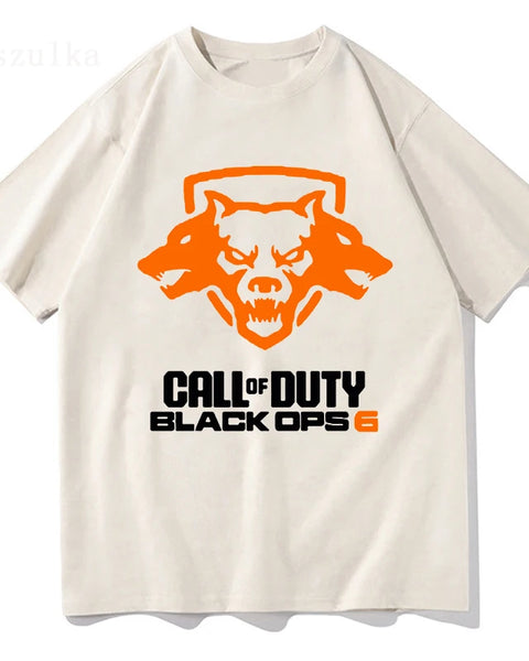 Call of Duty Black Ops 6 Tshirts Unisex Cotton Graphic Tee Shirt Vintage