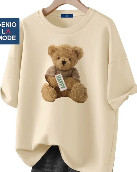 Summer Loose Women's T-Shirt Pure Cotton High Quality Printed Short Sleeve Women's Short Sleeve T-Shirt Free Shipping