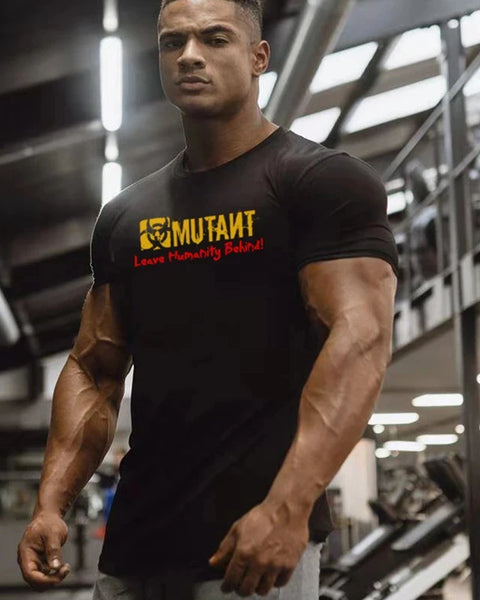 Breathable Sportwear  T-Shirt for Men Fitness Bodybuilding Gym Oversized