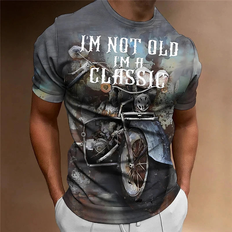 Vintage Biker Breathable Tees