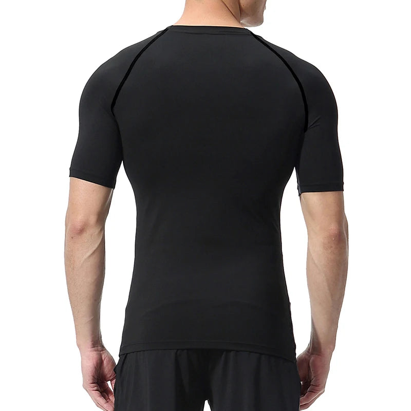 Bat Graphic Compression Shirts for Men Short Sleeve Rash Guard Gym Workout