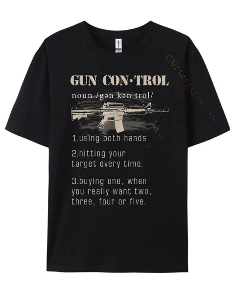 2nd Amendment Funny Gun Control T-shirts for Men