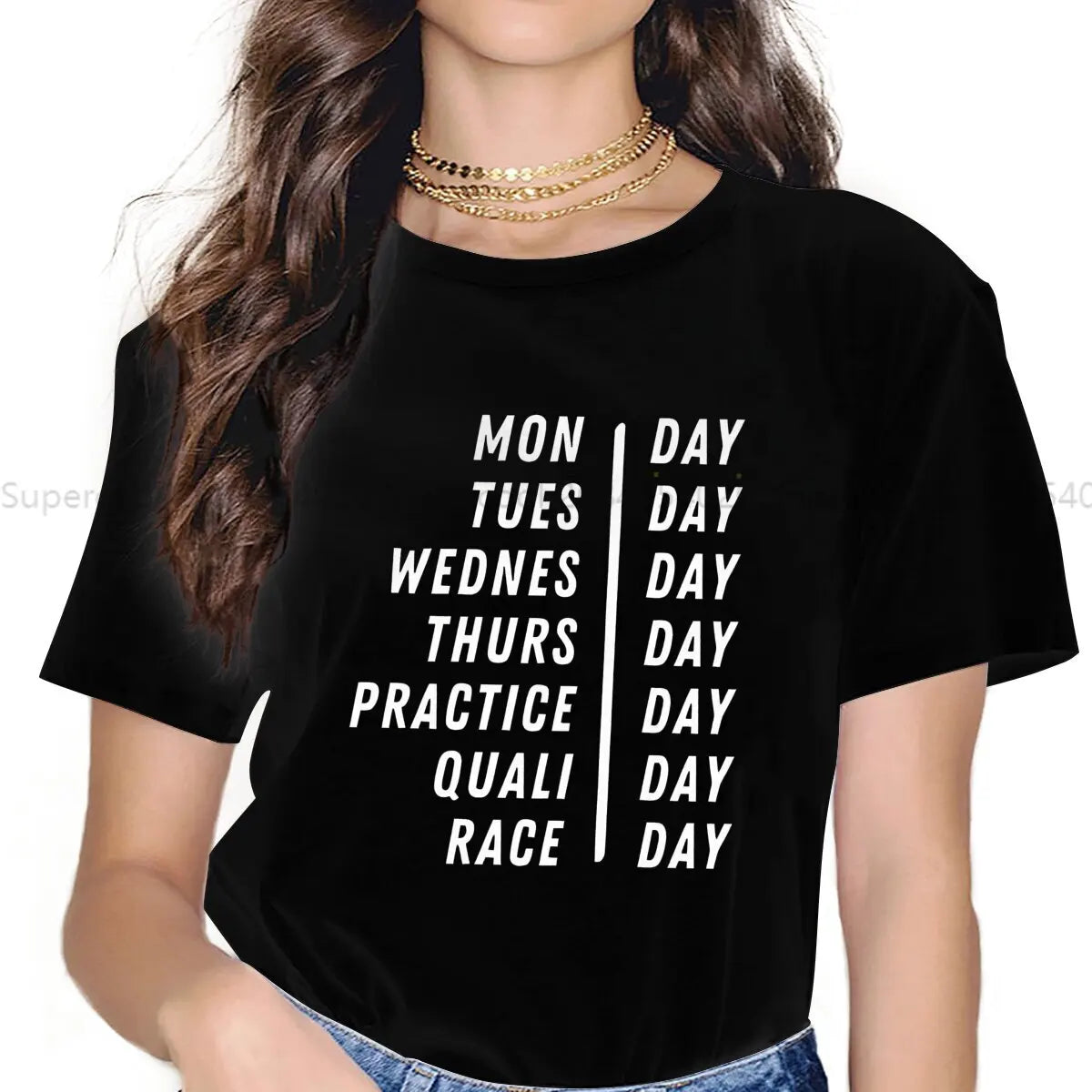 Race Week Newest Polyester TShirts F1 Formulate 1 Racing Female Style Streetwear T Shirt O Neck