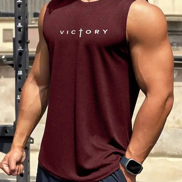Outdoor Badminton Tennis Sports Men's Tank Tops Street Sleeveless Shirts Summer Casual Run Fitness Vest Fashion Gym T-shirts Man
