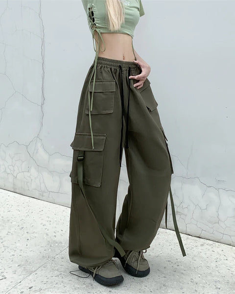 Cotton High Street Cargo Pants for Women  Hip-hop Cool Dances baggy outfits