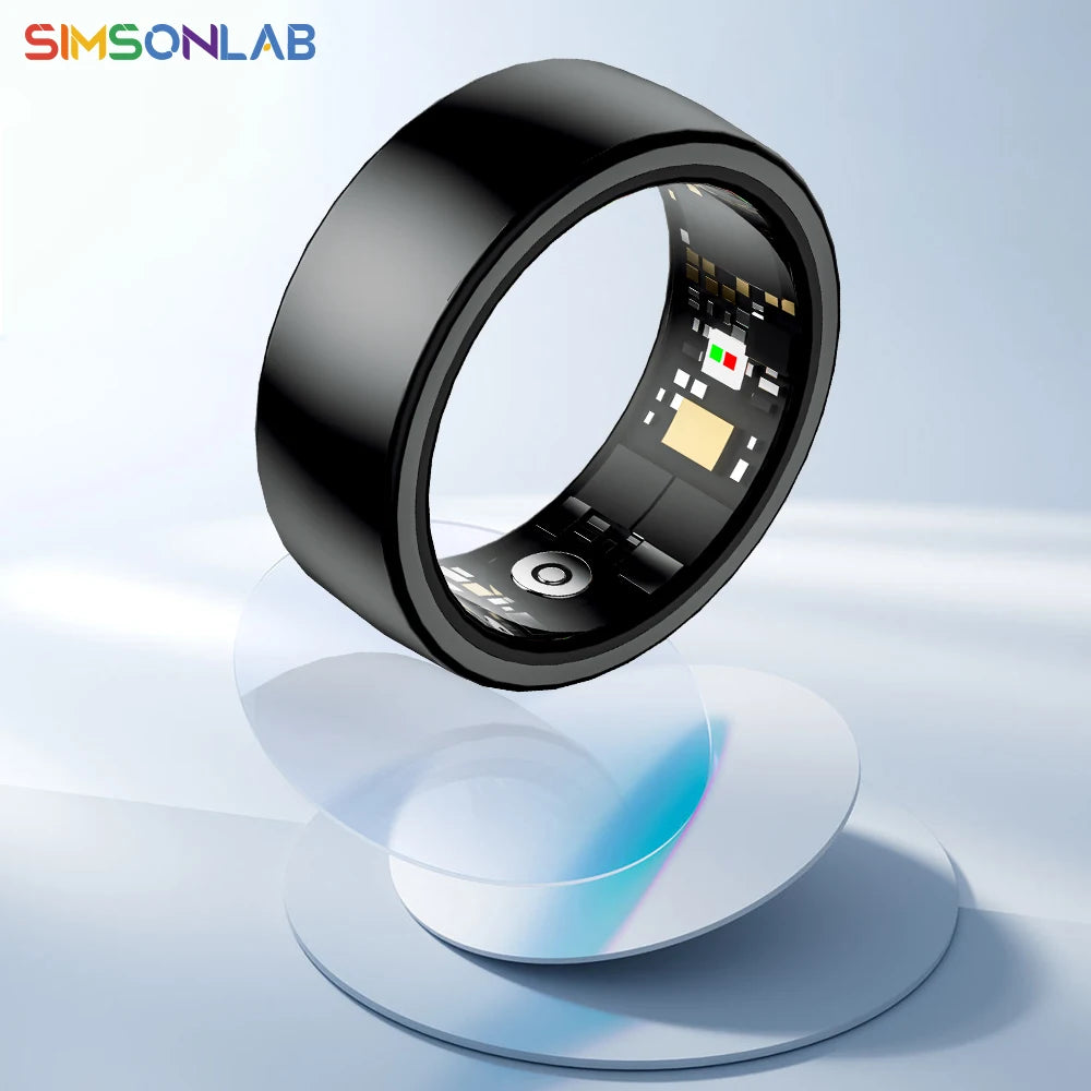 Smart Ring Blood Pressure Monitoring Sleep Health Waterproof