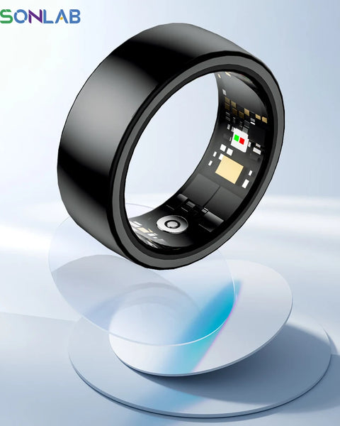 Smart Ring Blood Pressure Monitoring Sleep Health Waterproof