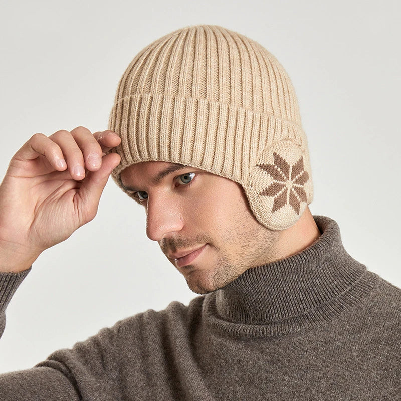 Winter  Warm Knitted Woolen Beanie  Plus Ear Protection