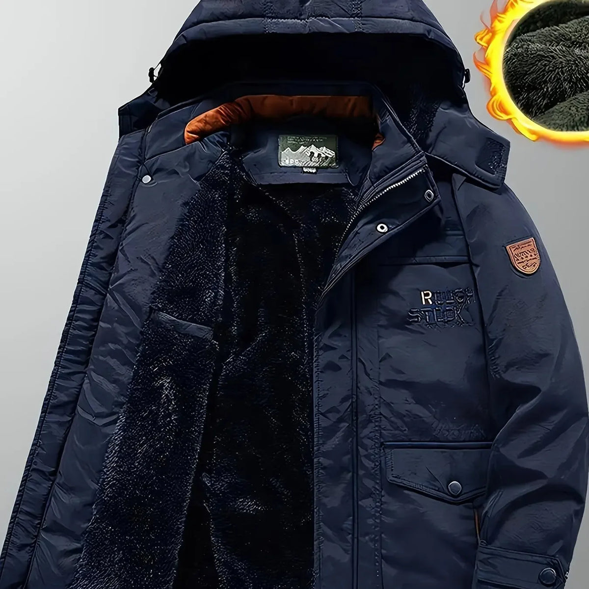 Leisure Winter Men's Windbreak Hooded Jackets