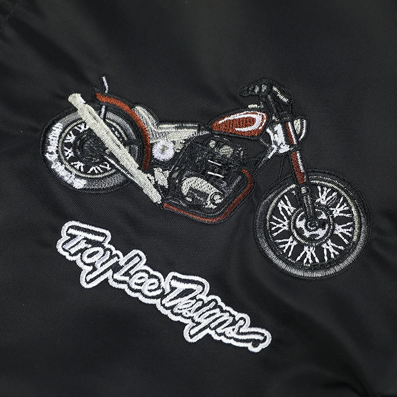 original motorcycle embroidery letter men's  streetwear jackets outdoors