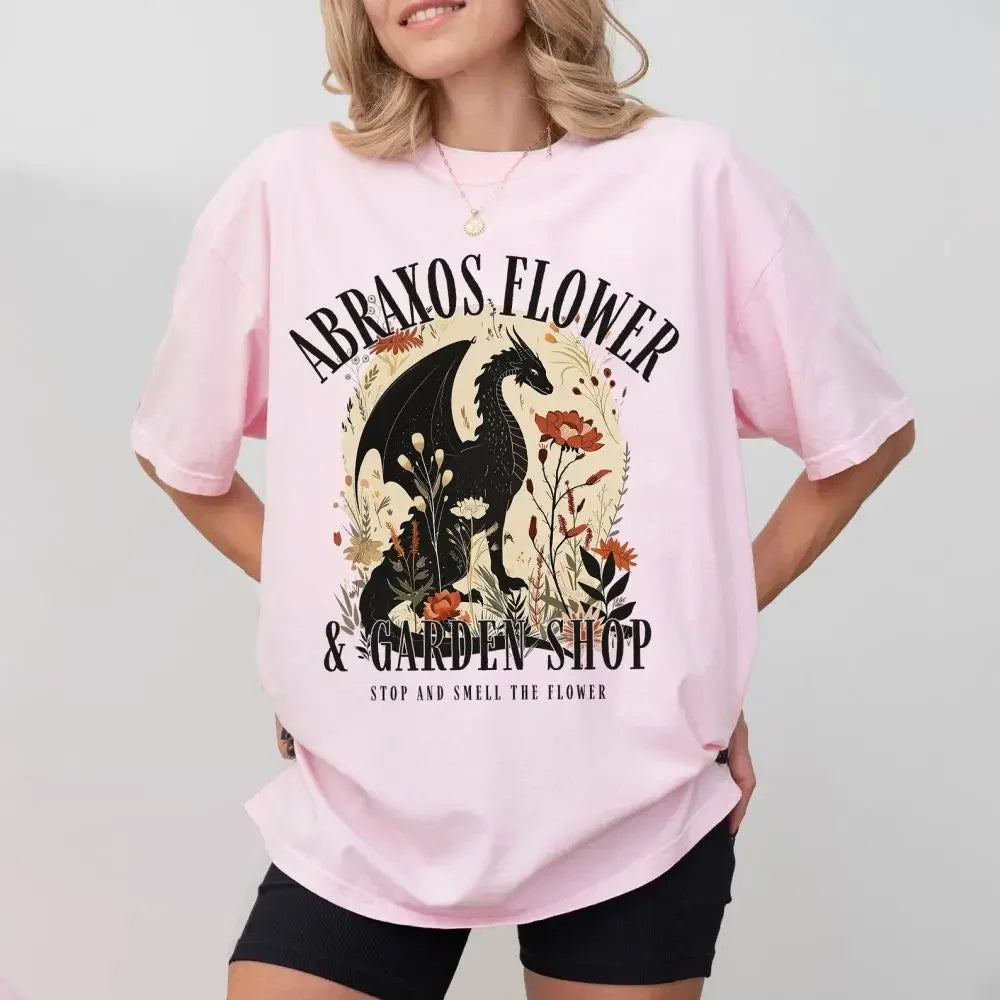 Retro Abraxos Flower Garden Club streetwear Comfort Shirt Oversized Y2K Graphic Tees