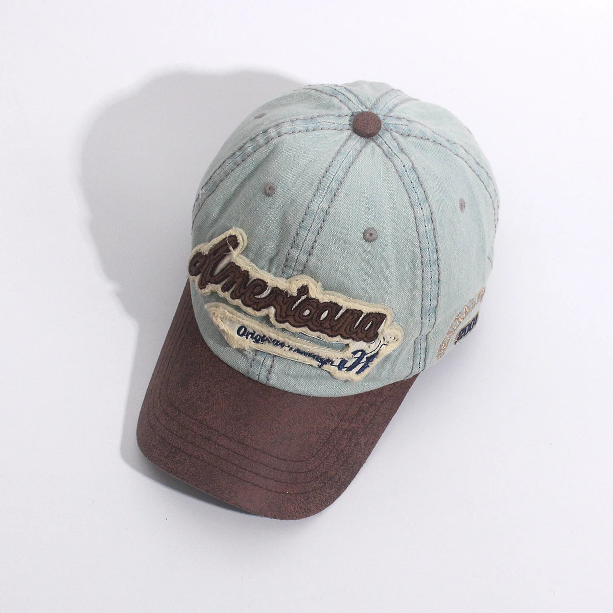 Unisex Washed Denim Baseball Cap