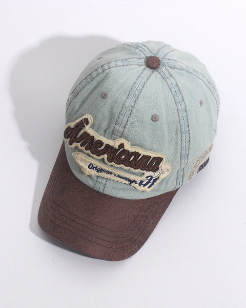 Unisex Washed Denim Baseball Cap