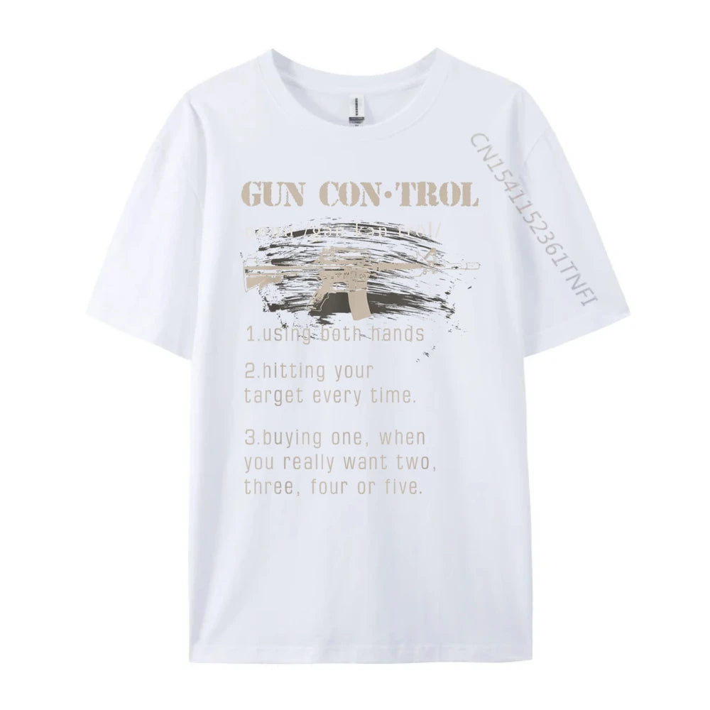 2nd Amendment Funny Gun Control T-shirts for Men