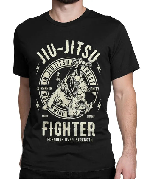 Brazilian Fighter T Shirt for Men 100% Cotton T-Shirts Crewneck Tees Short Sleeve Tops