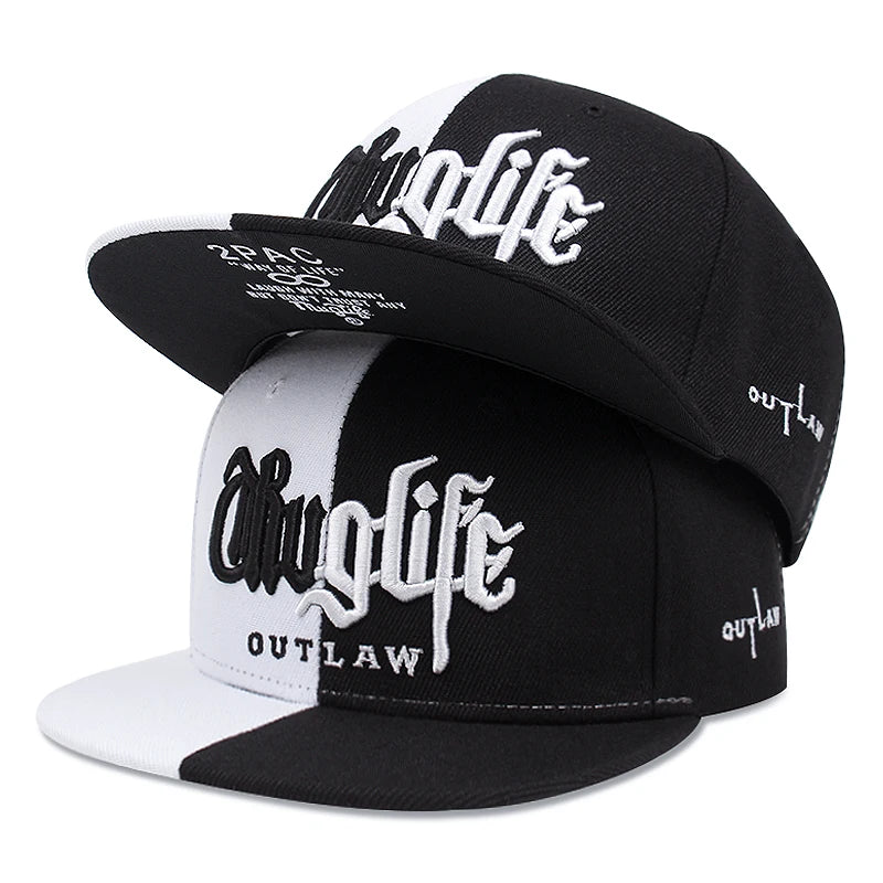 New Fashion Fastball CAP Thug life Embroidery Hip hop Baseball Cap Snapback Hat