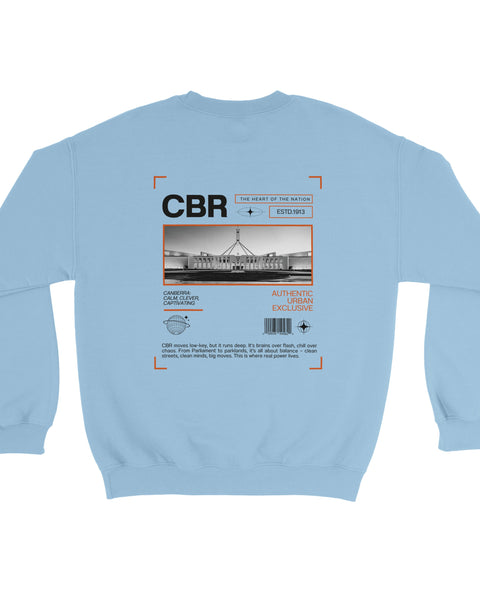 Canberra CBR – The Heart of the Nation Urban Graphic Sweatshirt