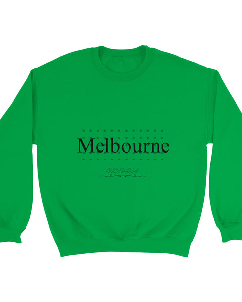 Melbourne VIC Graphic Sweatshirt – Minimal Modern Typography