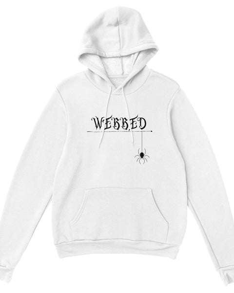 Webbed Spider Graphic Hoodie – Gothic Streetwear with Dark Vibes