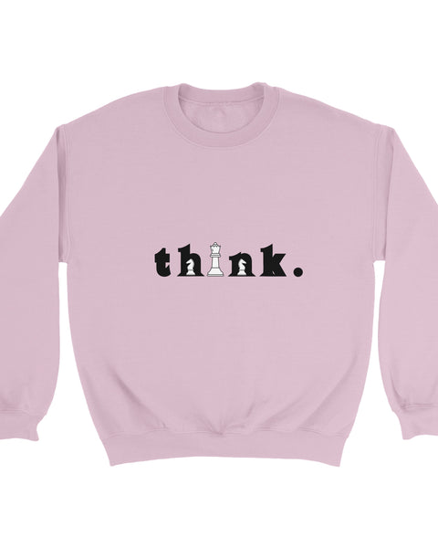 Think Chess Sweatshirt – Bold Yellow Strategy-Inspired Streetwear