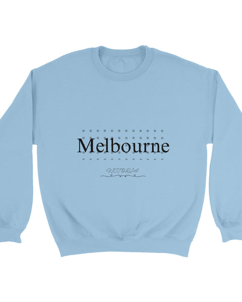 Melbourne VIC Graphic Sweatshirt – Minimal Modern Typography