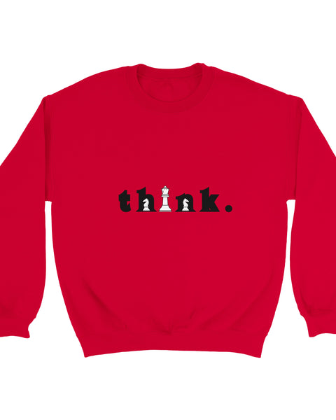 Think Chess Sweatshirt – Bold Yellow Strategy-Inspired Streetwear