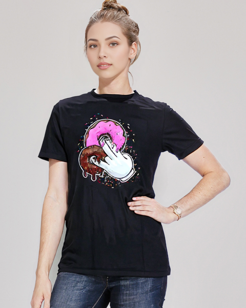 T-Shirts Pink Donut Graphic Tees