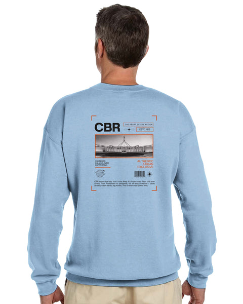 Canberra CBR – The Heart of the Nation Urban Graphic Sweatshirt