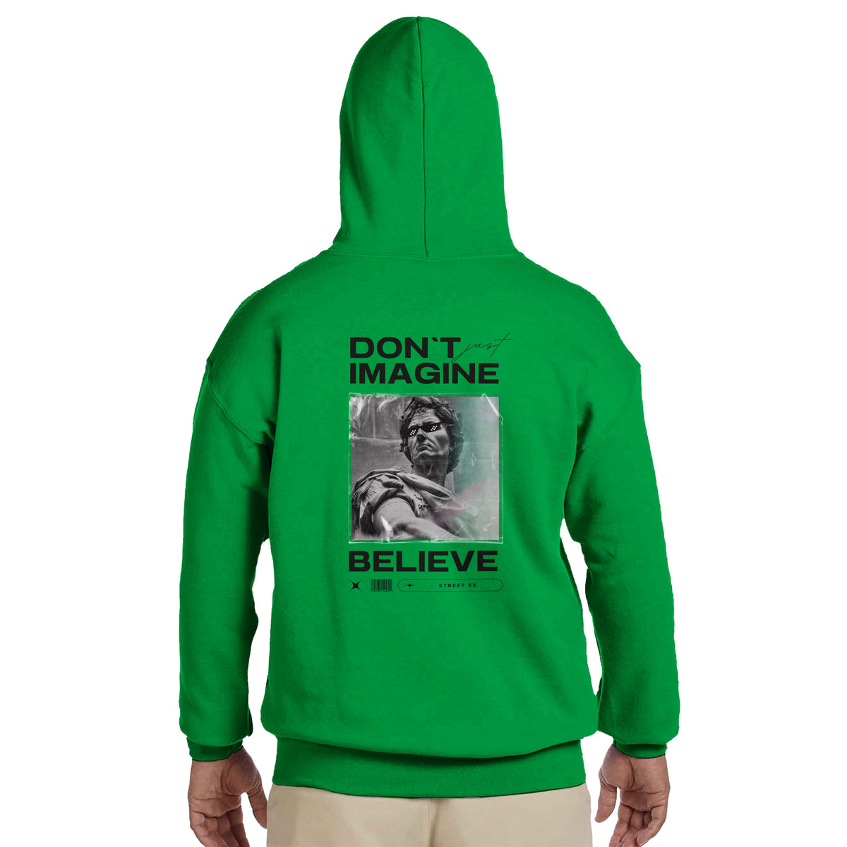 Minimalist Inspirational Hoodie – Don't Imagine Believe