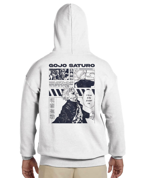 Gojo Satoru Manga Panel Hoodie – Jujutsu Kaisen Anime Streetwear Pullover